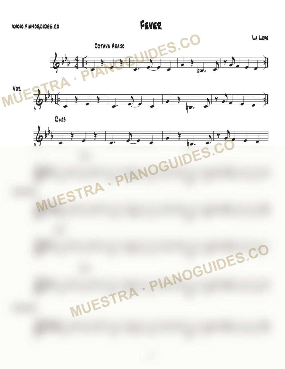 Primera página de la guía Fever