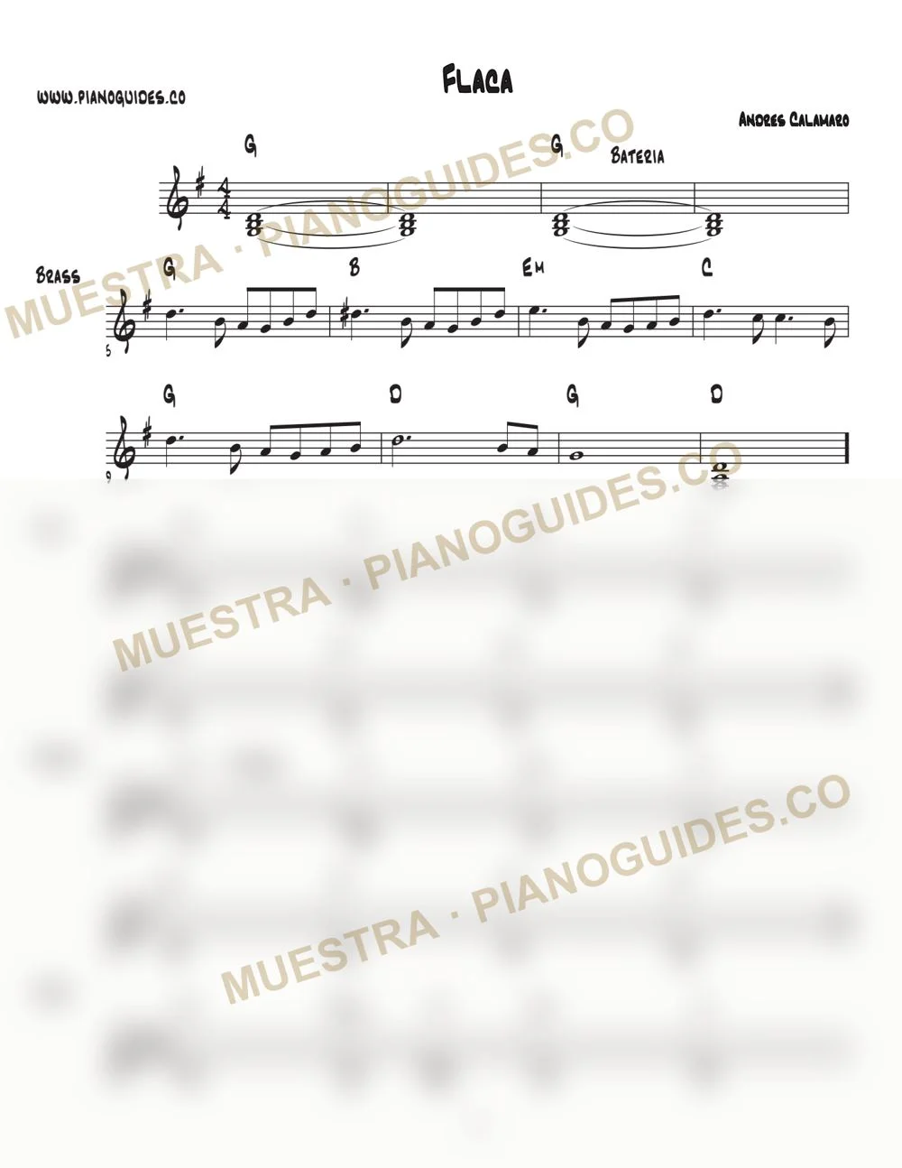 Primera página de la guía Flaca