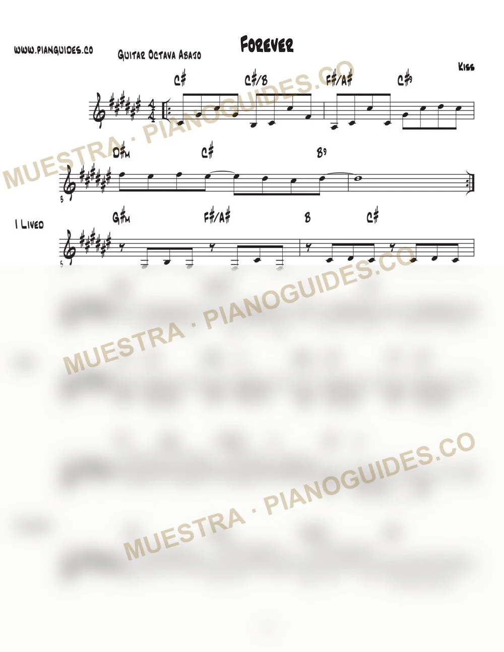 Primera página de la guía Forever