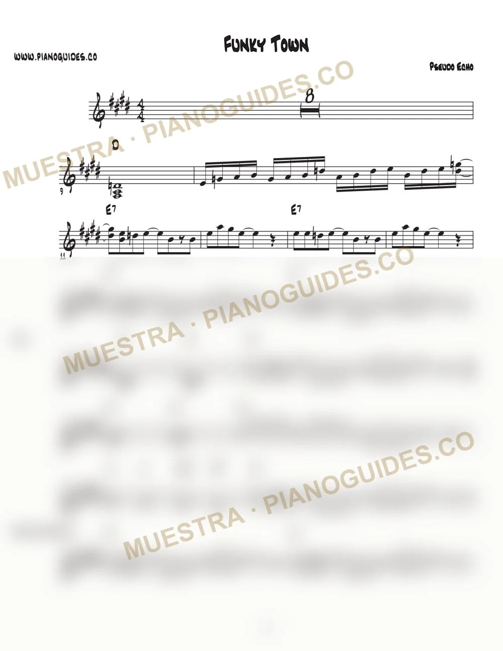 Primera página de la guía Funkytown
