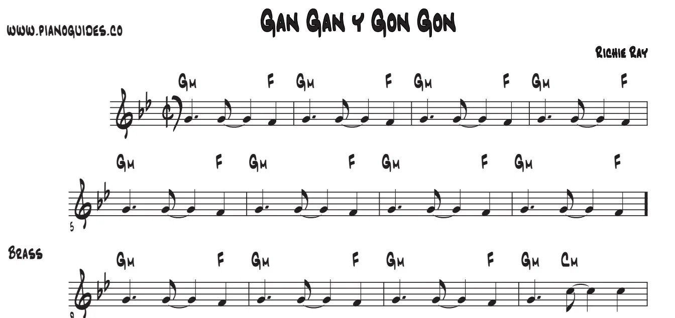 Título y primeras líneas de la guía de Gan Gan Y Gon Gon