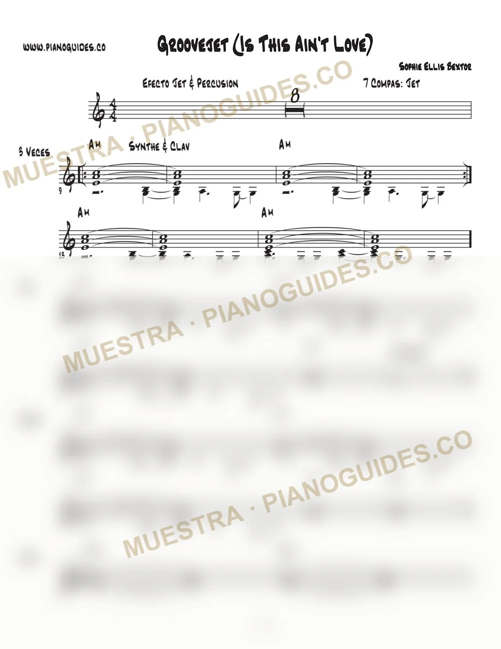 Primera página de la guía Groovejet