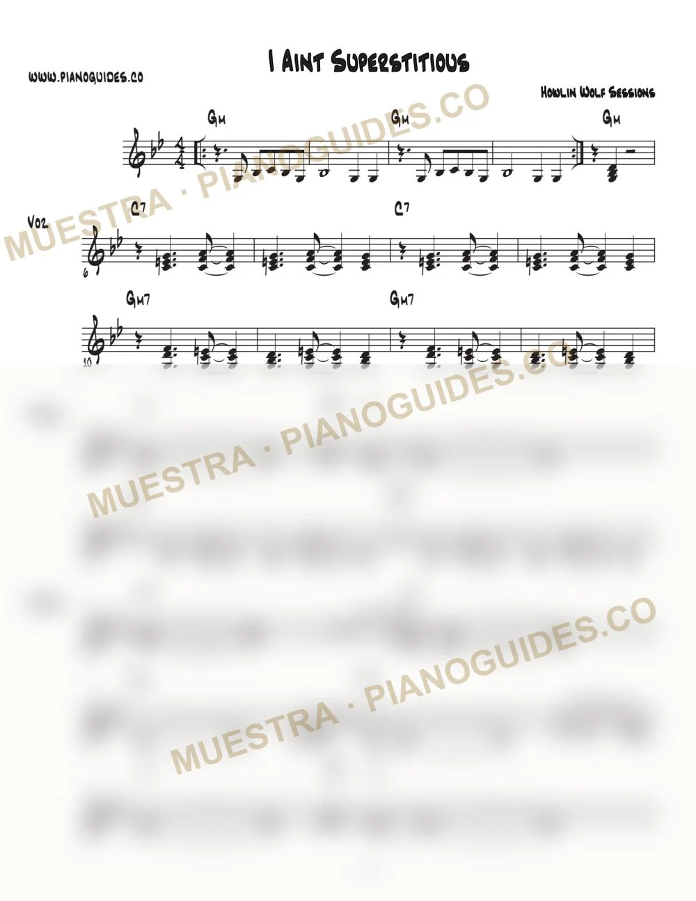 Primera página de la guía I Ain't Superstitious