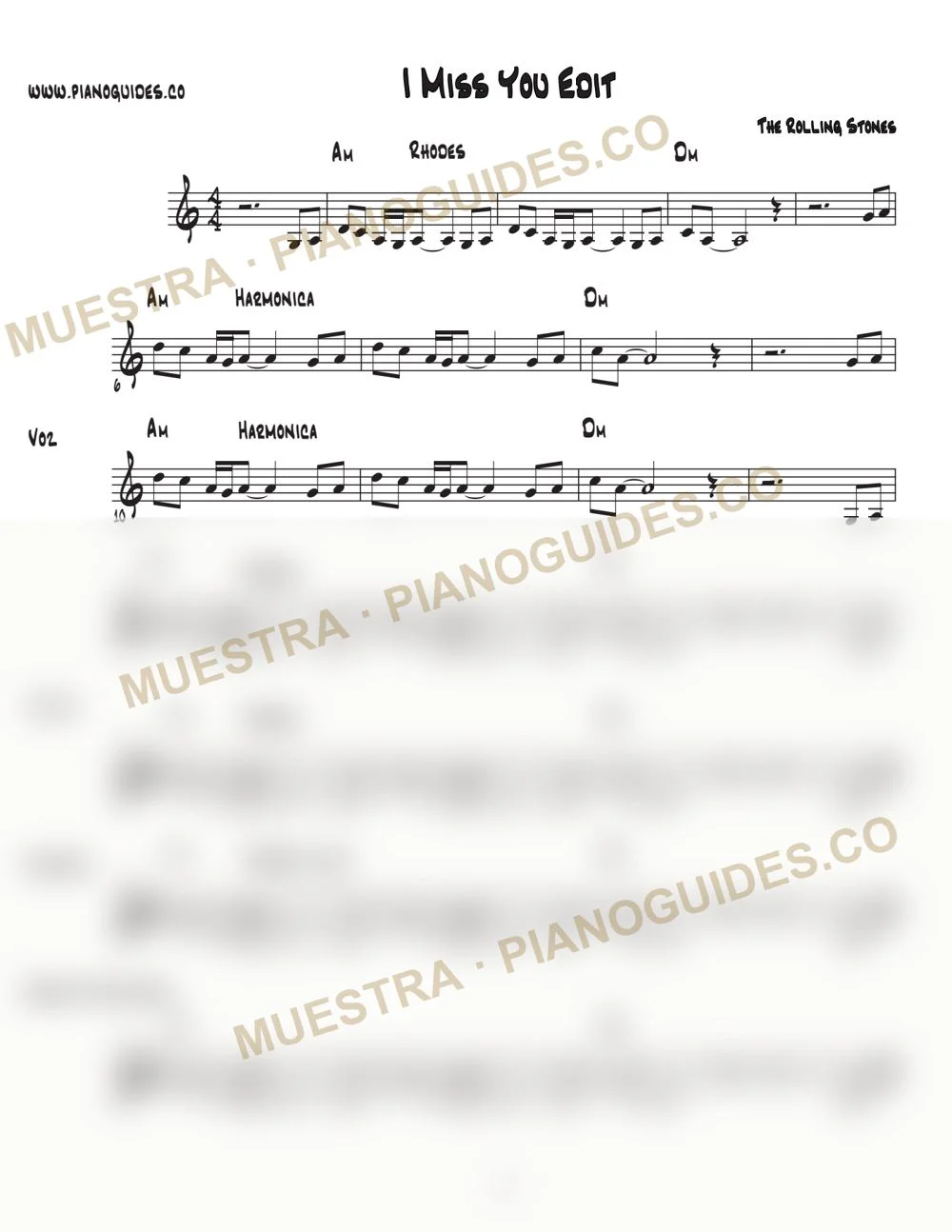 Primera página de la guía I Miss You (Edit)