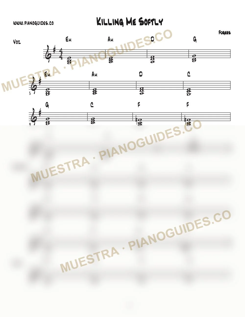 Primera página de la guía Killing Me Softly
