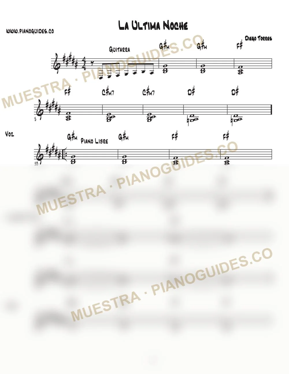 Primera página de la guía La Última Noche