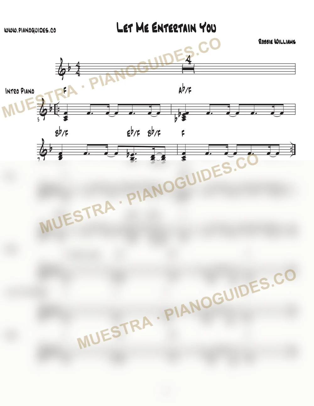 Primera página de la guía Let Me Entertain You (Trilo)