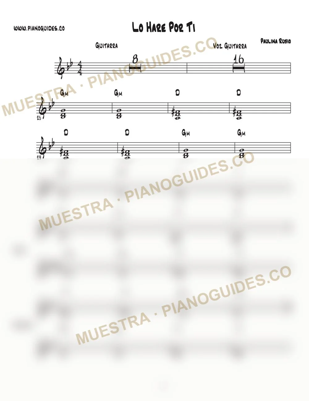 Primera página de la guía Lo Haré Por Ti