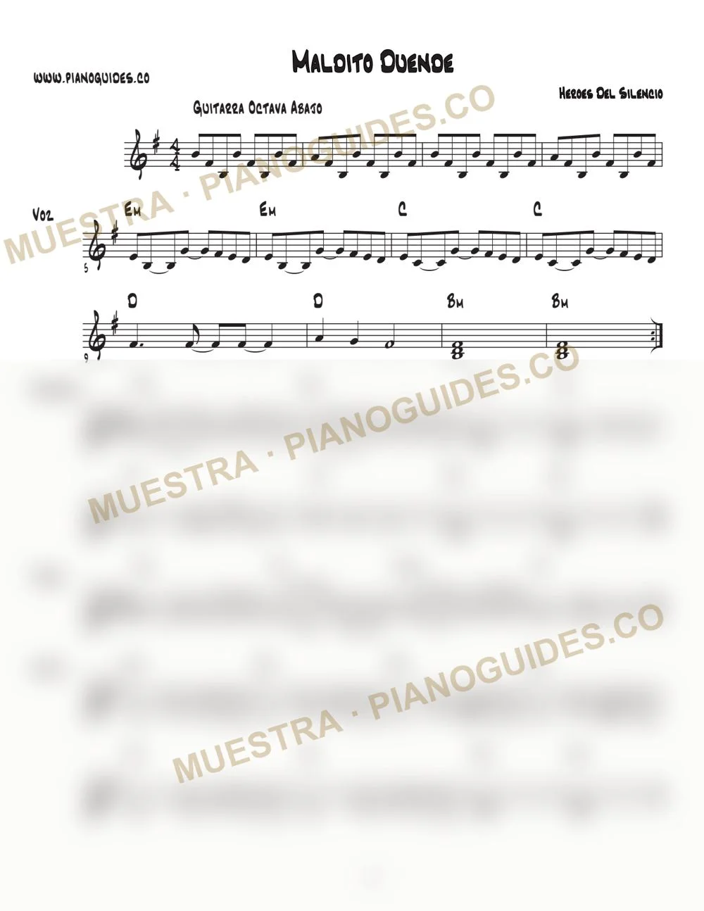 Primera página de la guía Maldito Duende