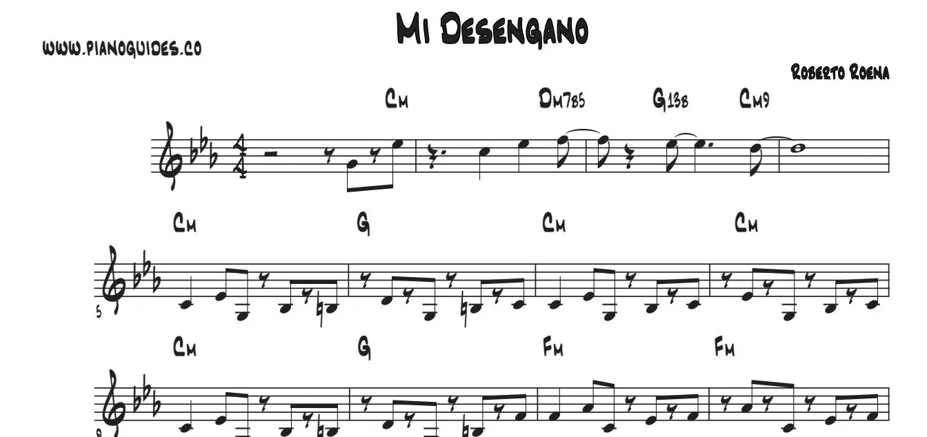 Título y primeras líneas de la guía de Mi Desengaño