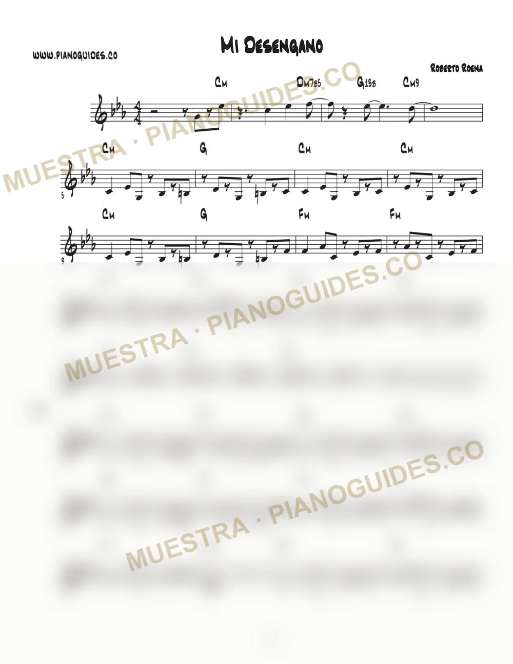 Primera página de la guía Mi Desengaño