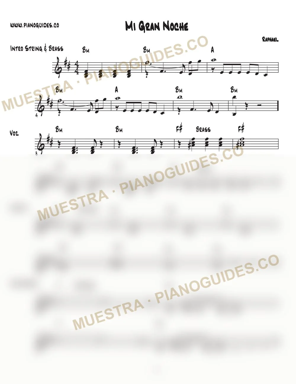 Primera página de la guía Mi Gran Noche