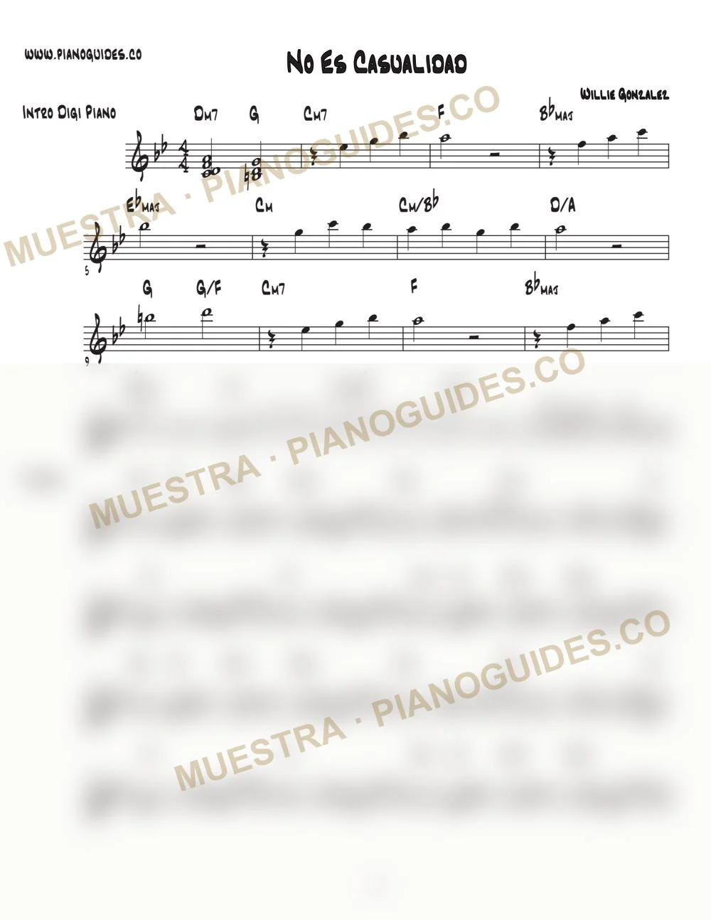 Primera página de la guía No Es Casualidad
