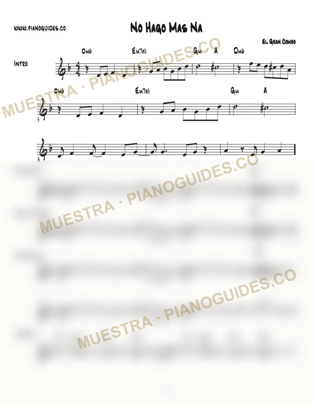 Primera página de la guía No Hago Más Na'