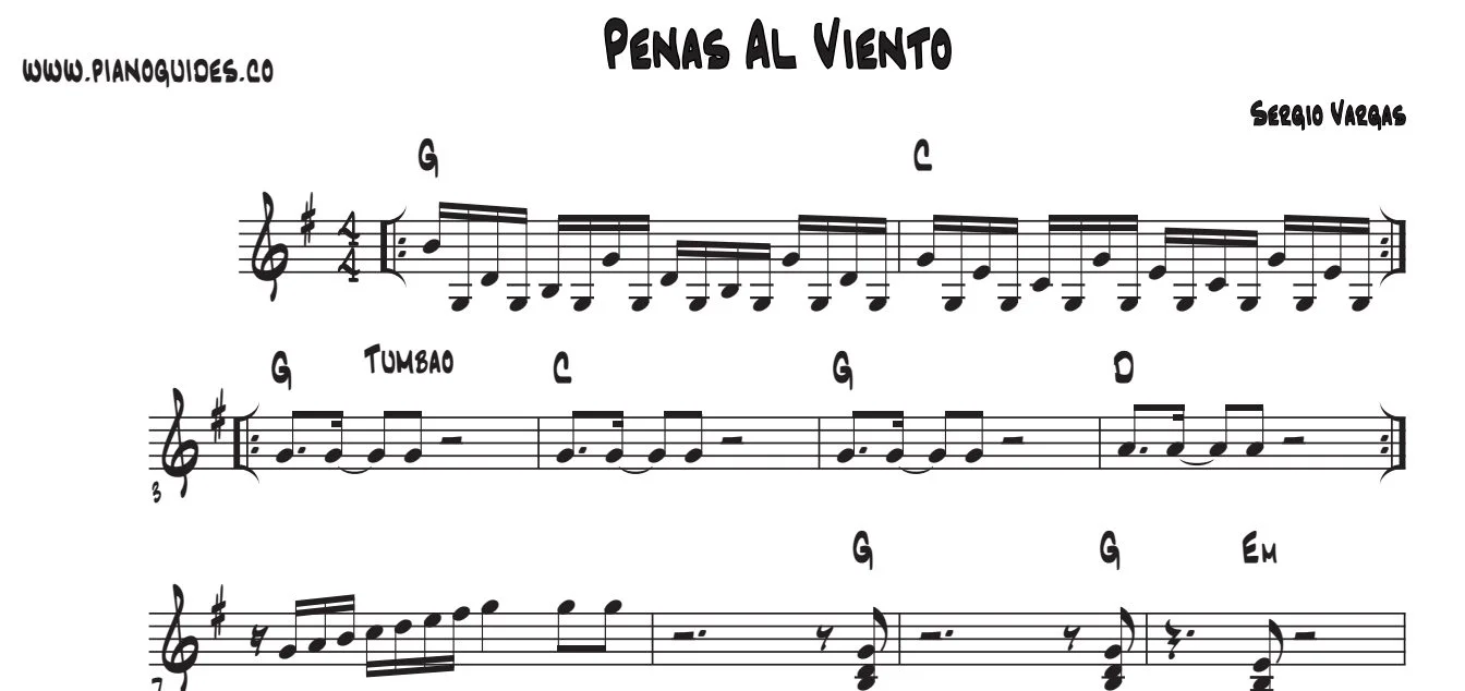 Título y primeras líneas de la guía de Penas Al Víento