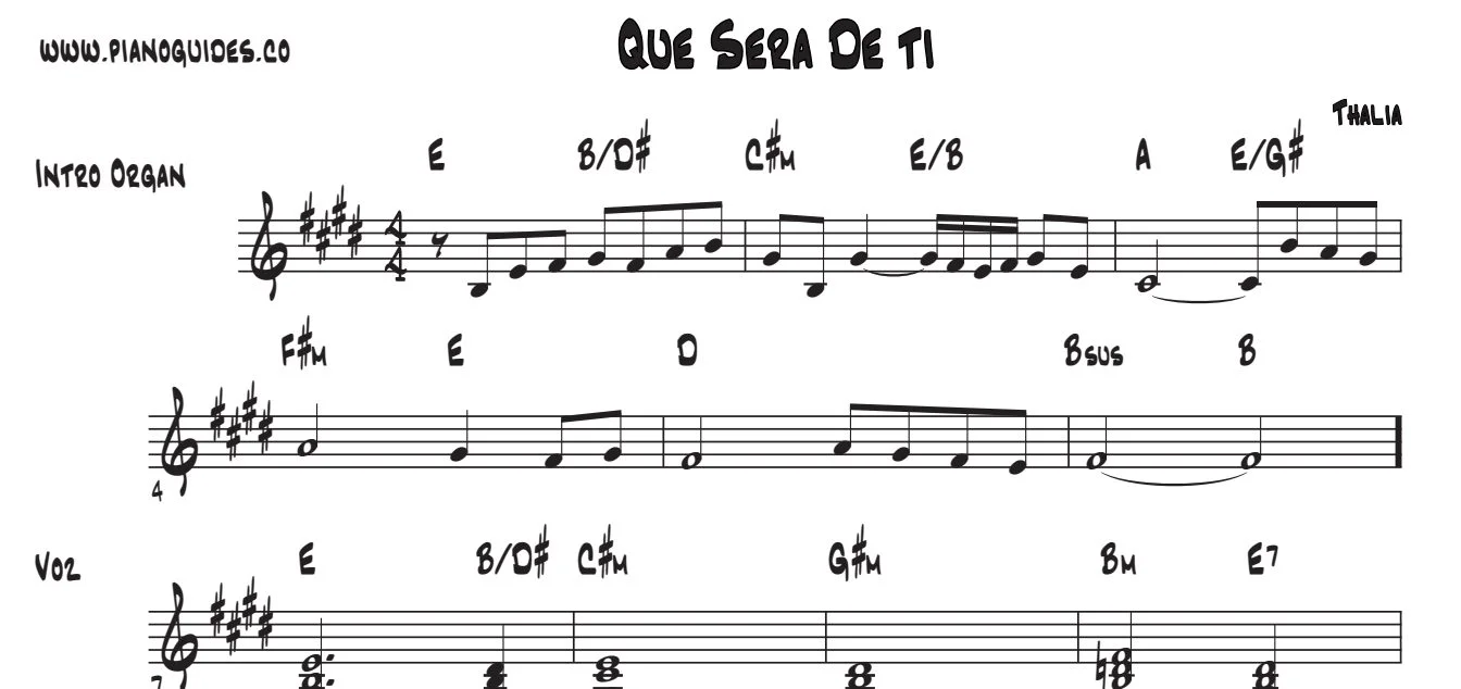 Título y primeras líneas de la guía de Qué Será De Ti
