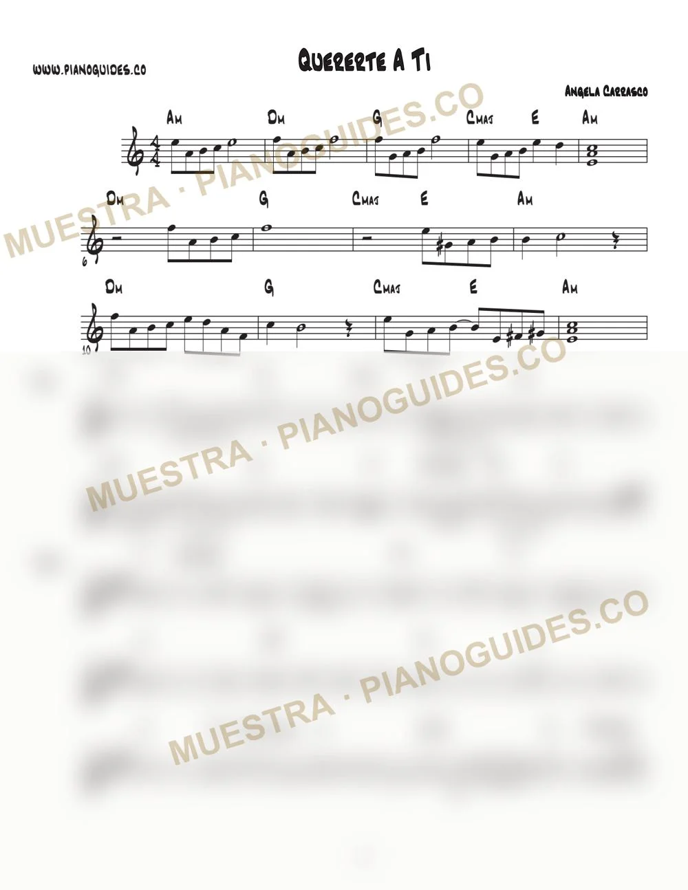 Primera página de la guía Quererte A Ti
