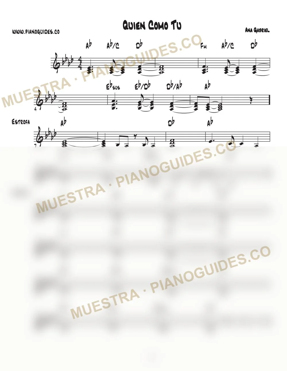 Primera página de la guía Quién Como Tú