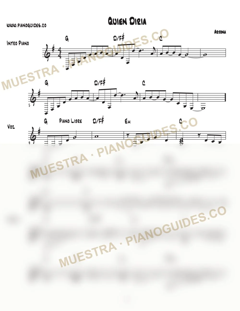 Primera página de la guía Quién Diría