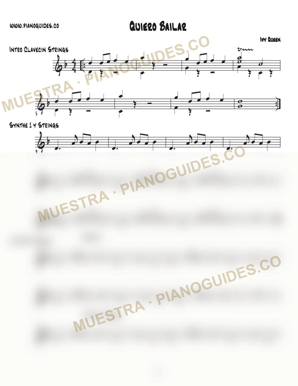 Primera página de la guía Quiero Bailar