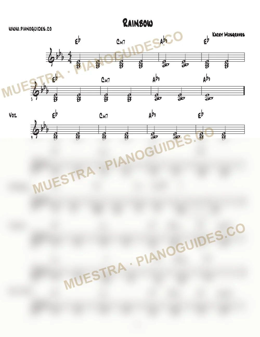 Primera página de la guía Rainbow