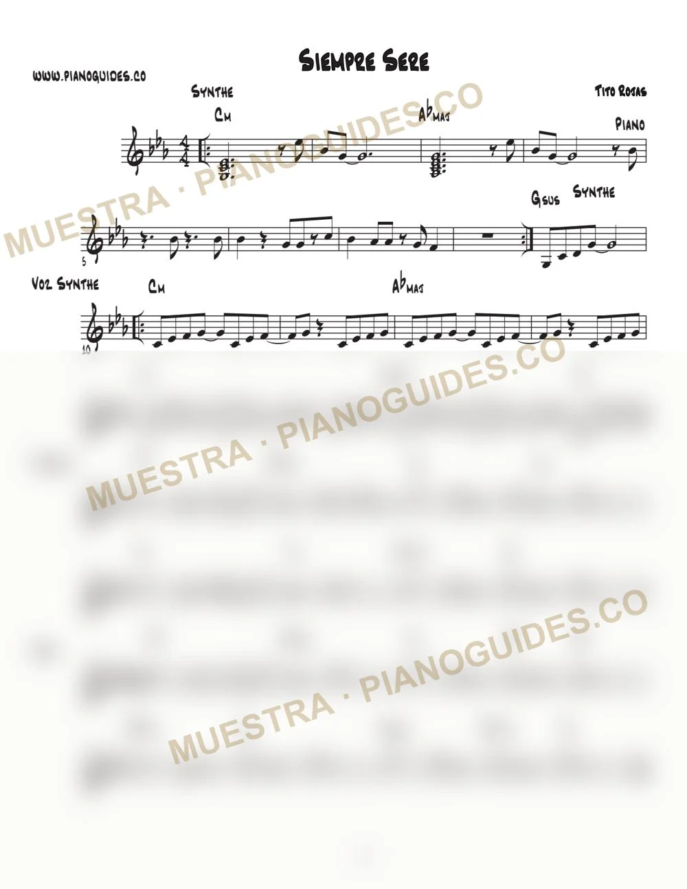 Primera página de la guía Siempre Seré