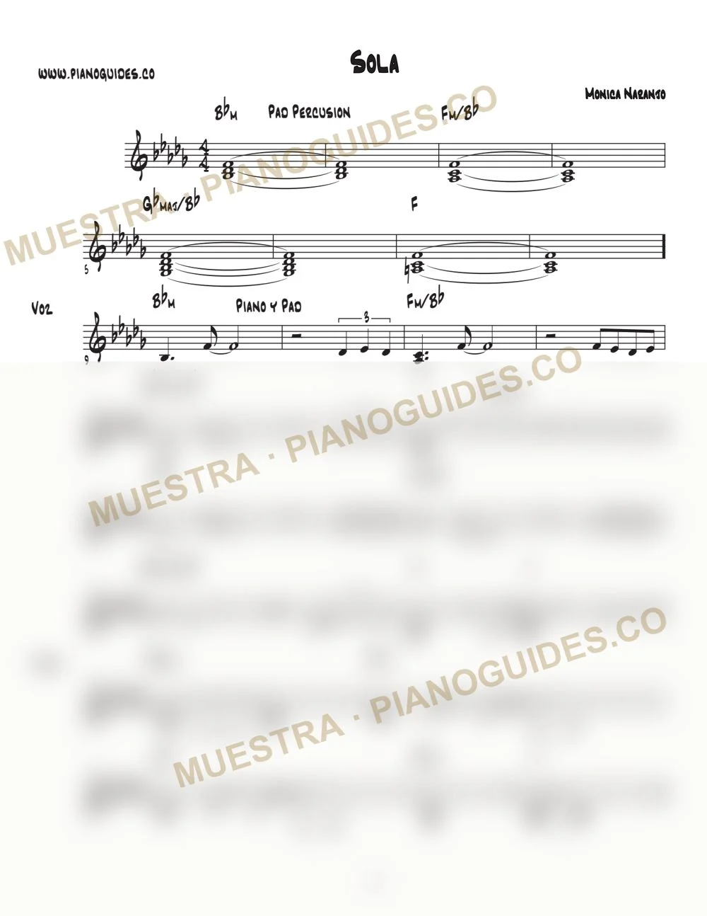 Primera página de la guía Sola