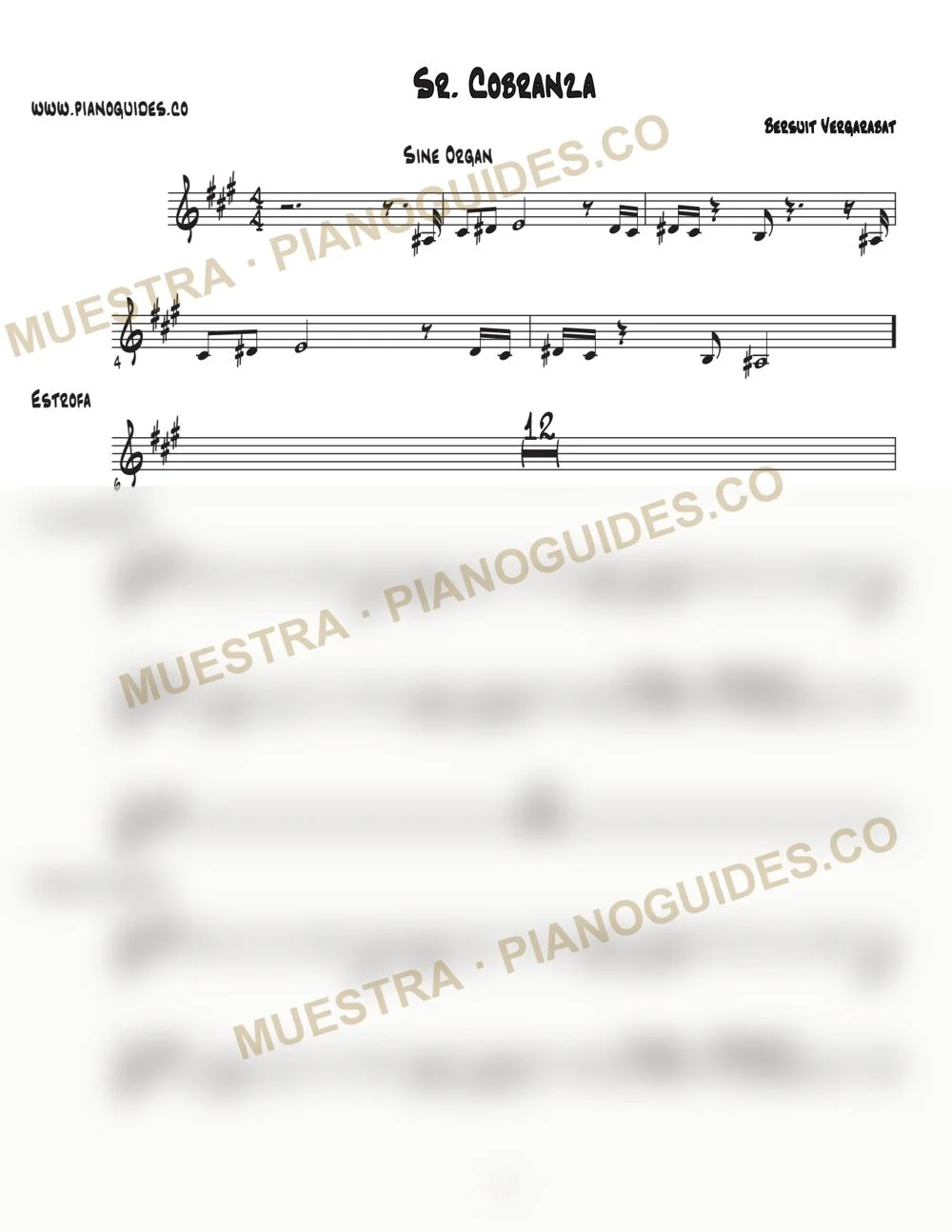 Primera página de la guía Sr. Cobranza