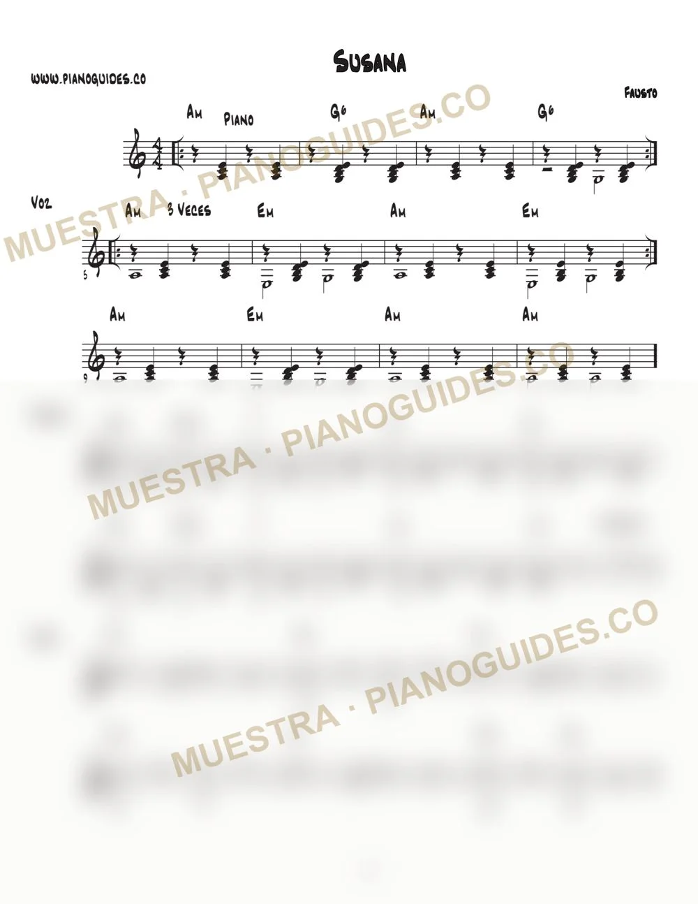 Primera página de la guía Susana