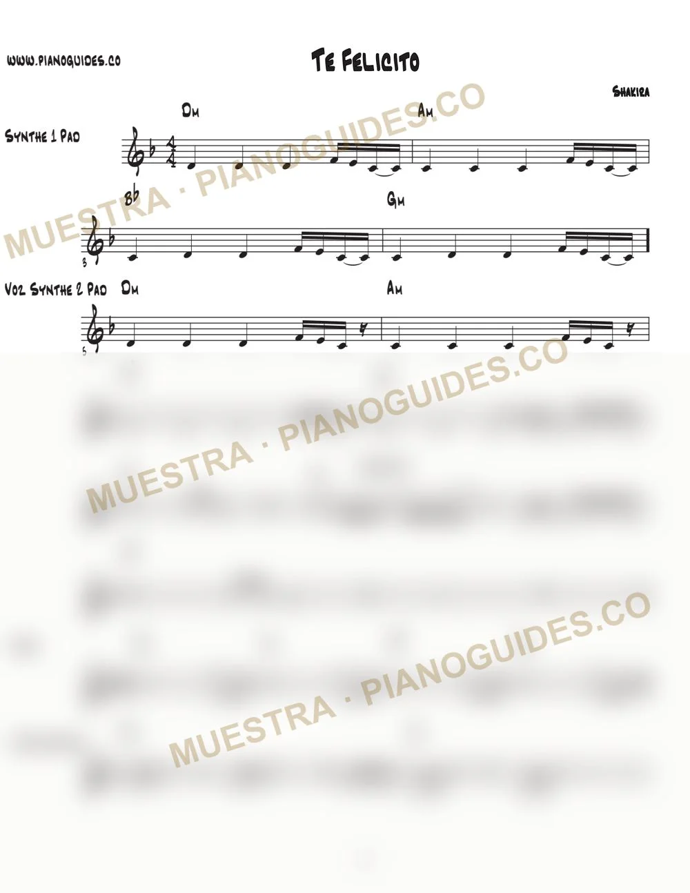 Primera página de la guía Te Felicito