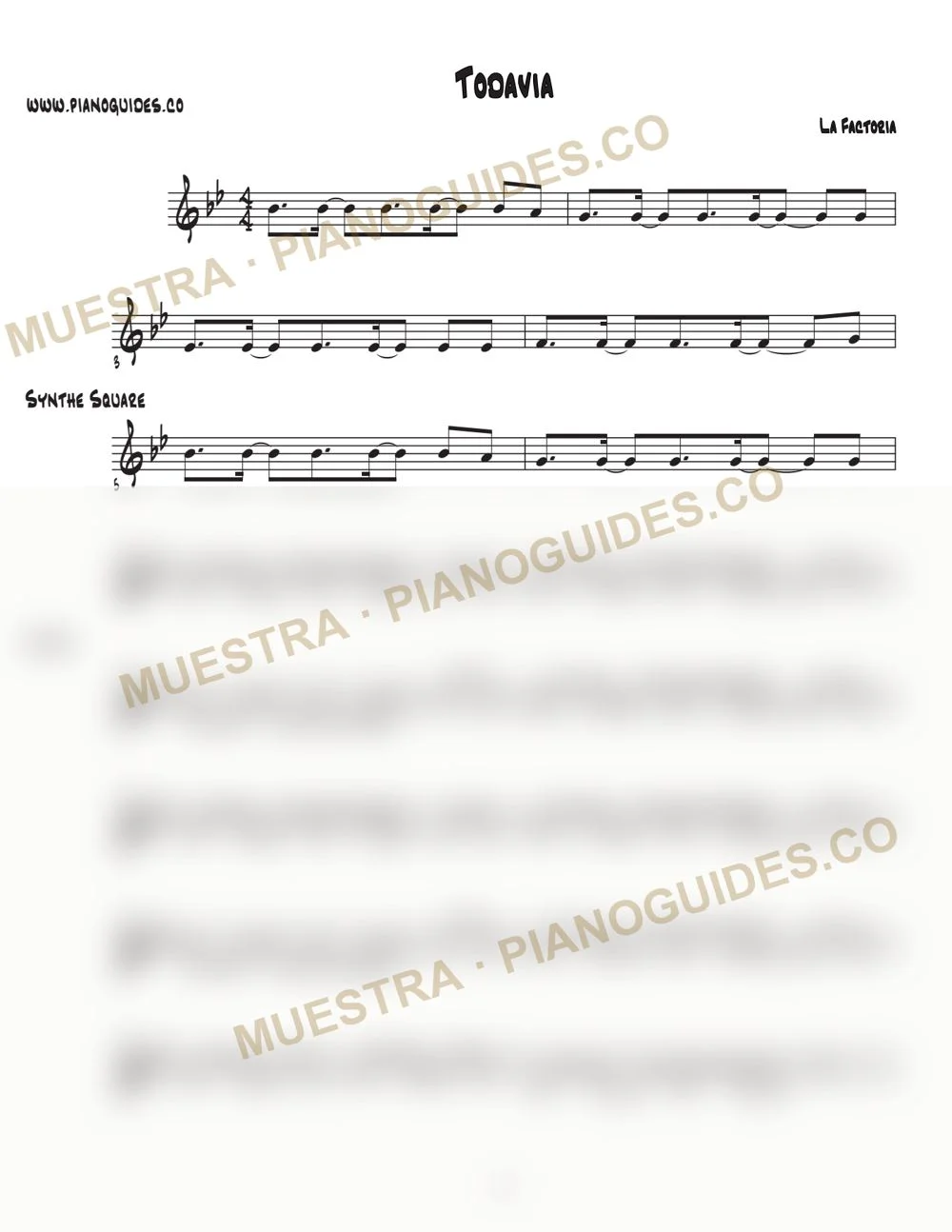 Primera página de la guía Todavía