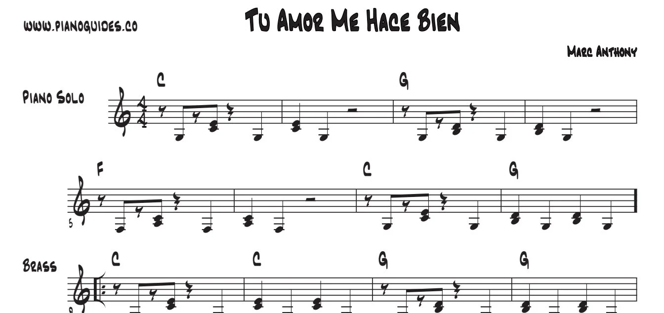 Título y primeras líneas de la guía de Tu Amor Me Hace Bien