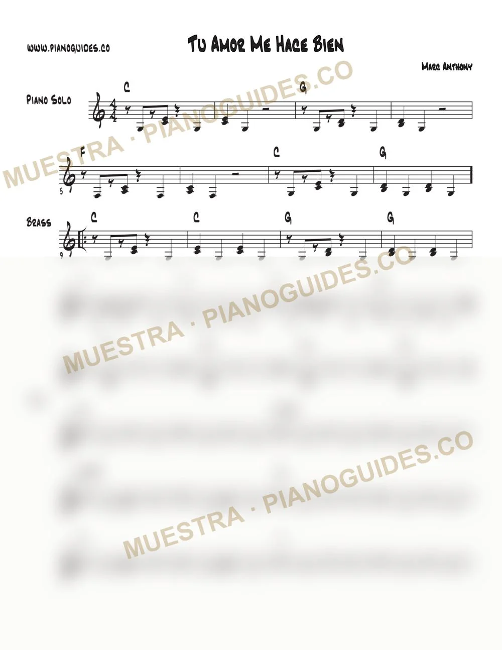 Primera página de la guía Tu Amor Me Hace Bien