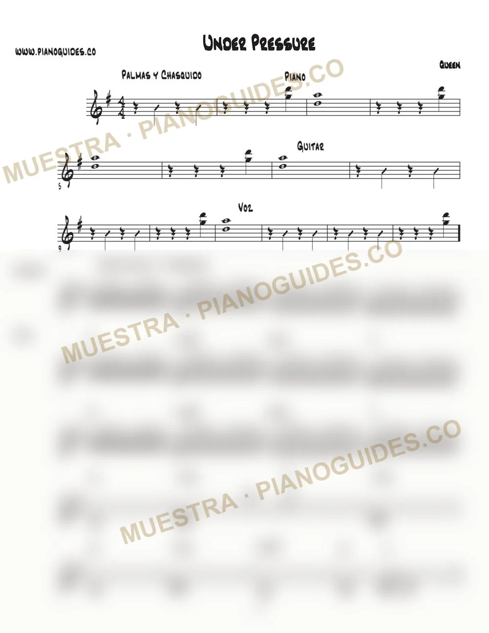 Primera página de la guía Under Pressure