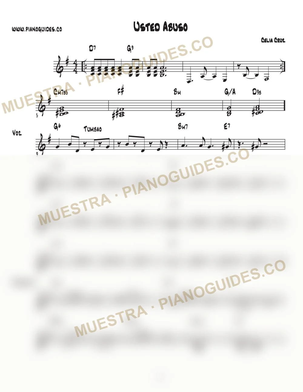Primera página de la guía Usted Abusó