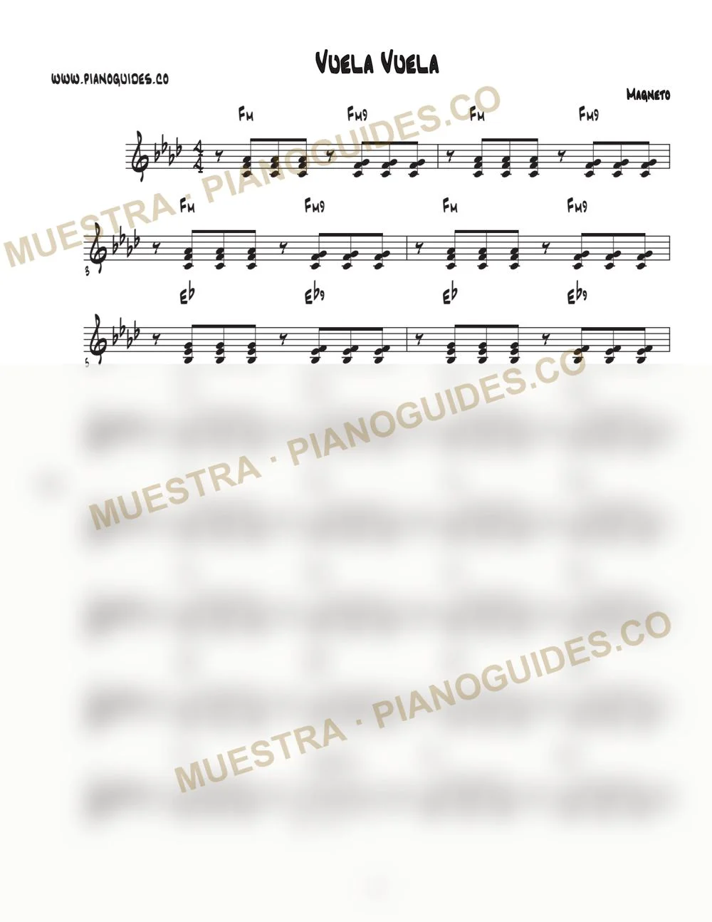 Primera página de la guía Vuela, Vuela