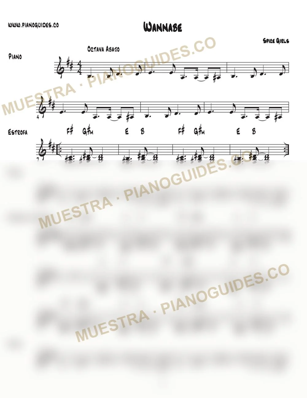 Primera página de la guía Wannabe