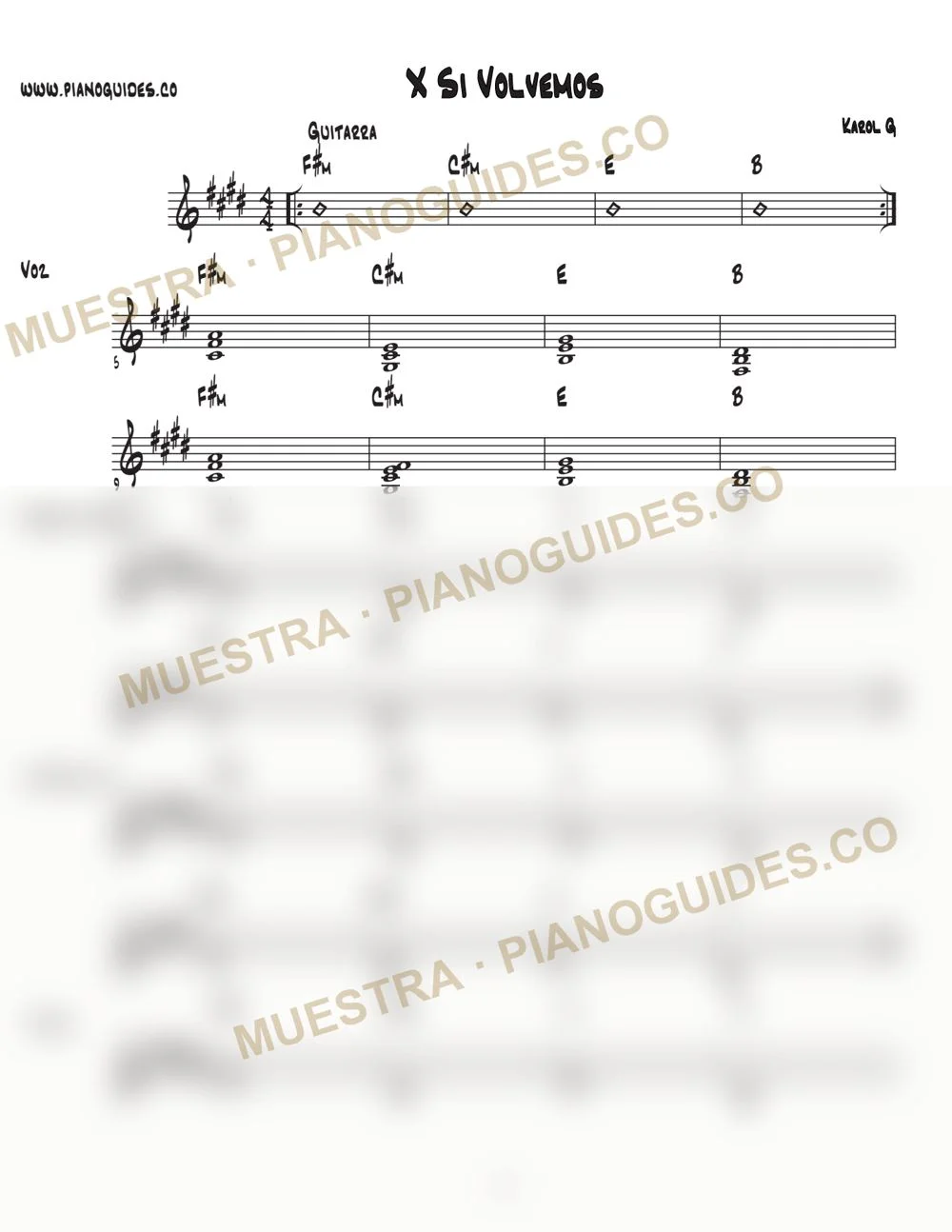 Primera página de la guía X Si Volvemos
