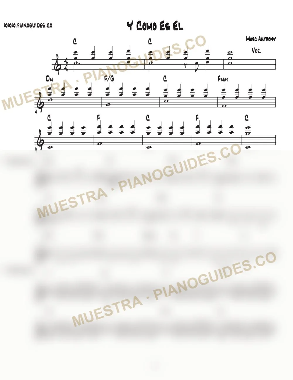 Primera página de la guía Y Cómo Es Él