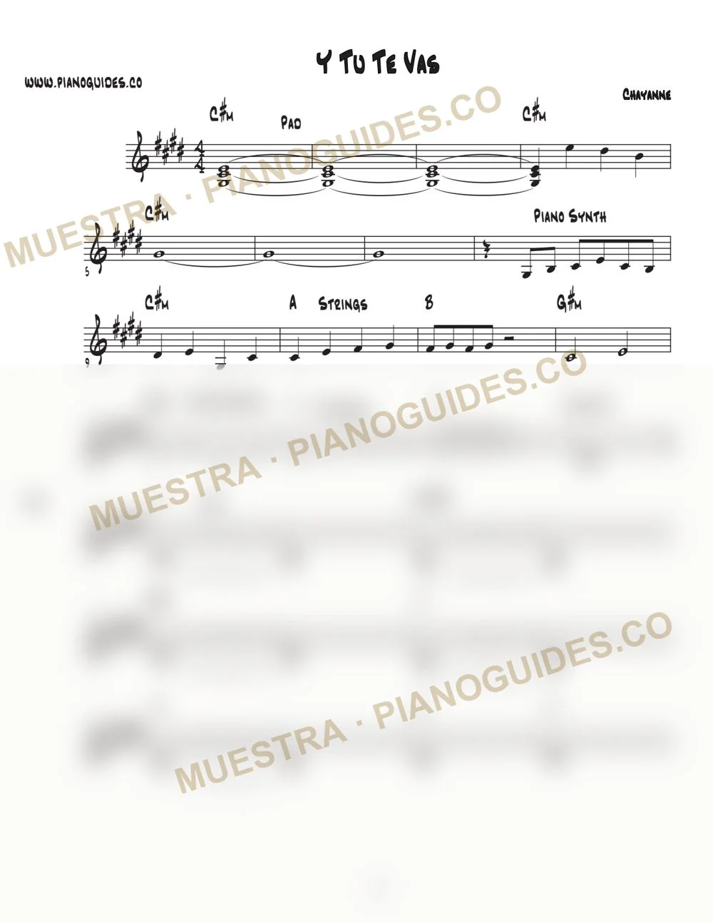 Primera página de la guía Y Tú Te Vas