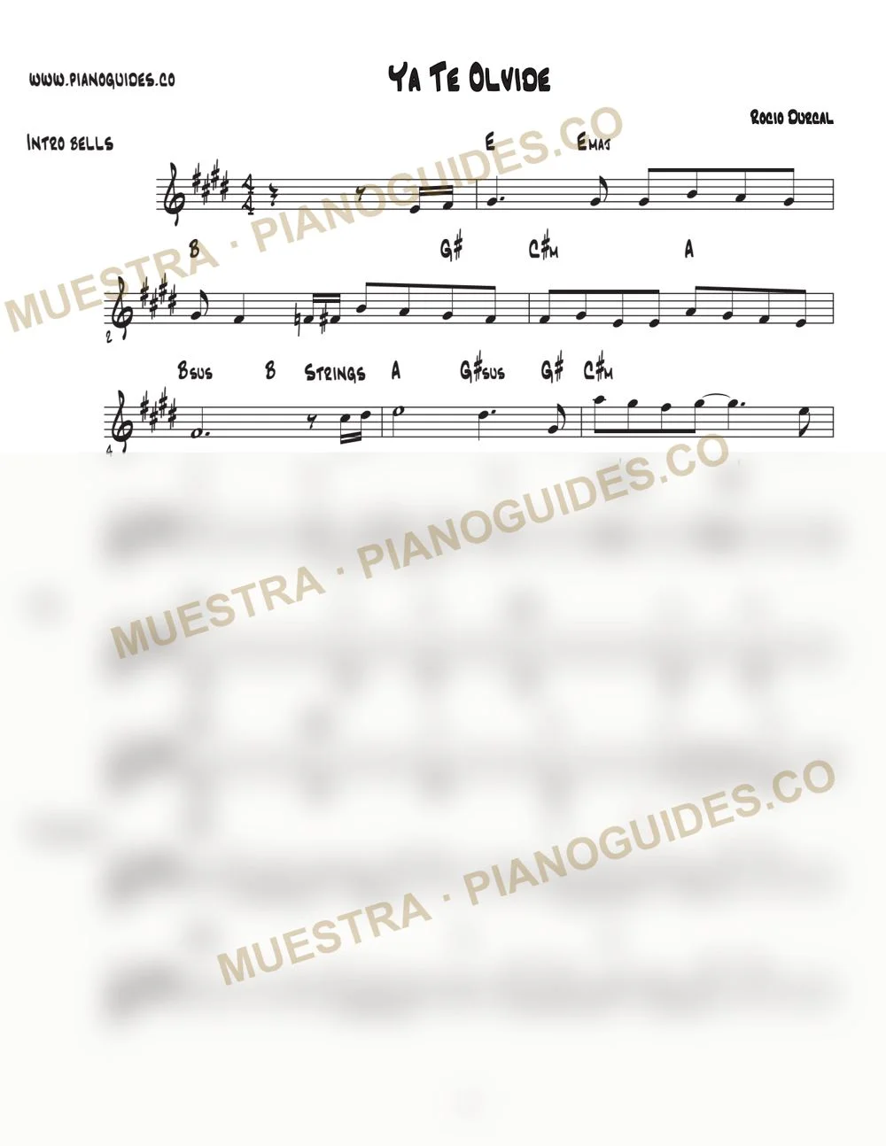 Primera página de la guía Ya Te Olvidé