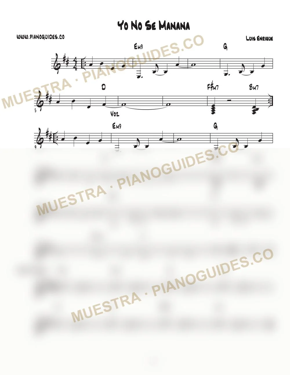 Primera página de la guía Yo No Sé Mañana